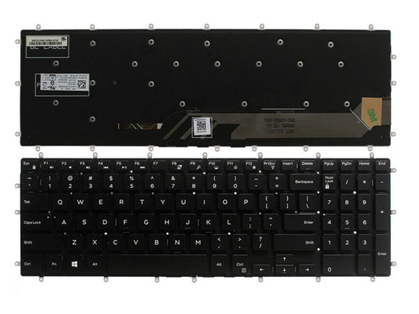 Laptop Replacement Keyboard for Dell Inspiron: 7566 7567 7577 7588 7773 7778 7779 3579 3558 3583 3779 5565 5567 5570 Replacement Keyboard with Backlit & Frame US Layout